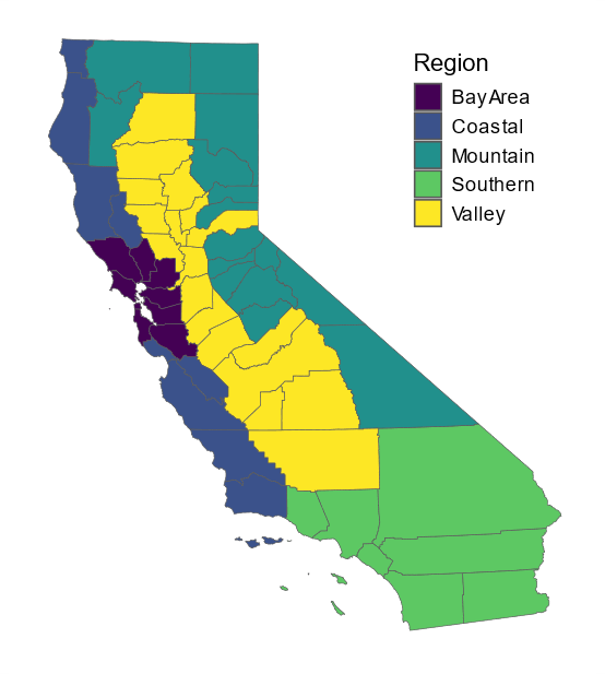 Regional Map of California